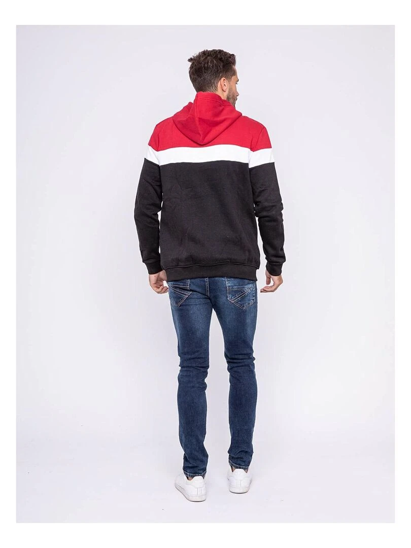 Sweat zippé capuche WUSTOK Noir
