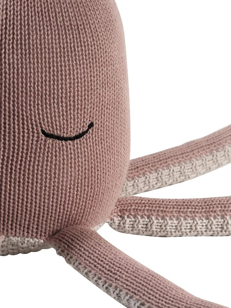 Peluche en coton poulpe   Rose pâle