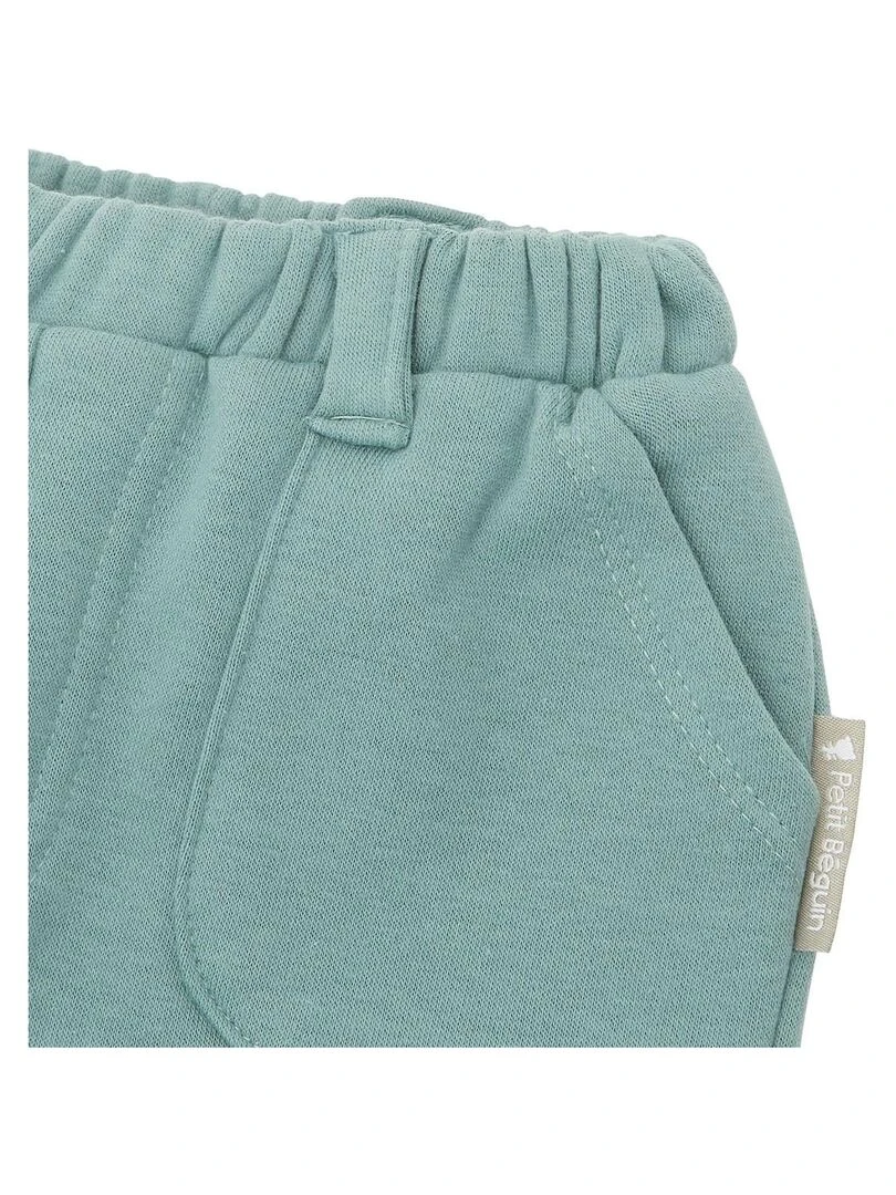 Short fille en molleton contenant du coton bio Confettis   Vert