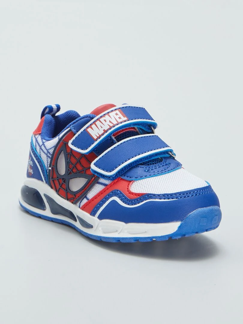 Baskets lumineuses 'Spiderman' bleu