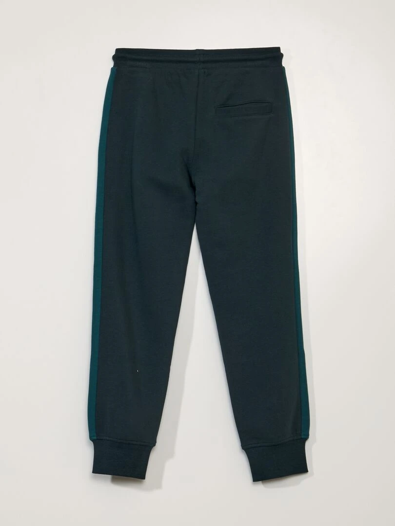 Pantalon jogging à bandes   Vert