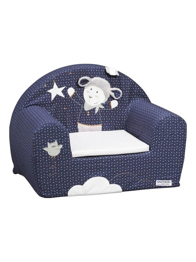 Fauteuil club pour enfant 48x40cm en coton Bleu SAUTHON Bleu