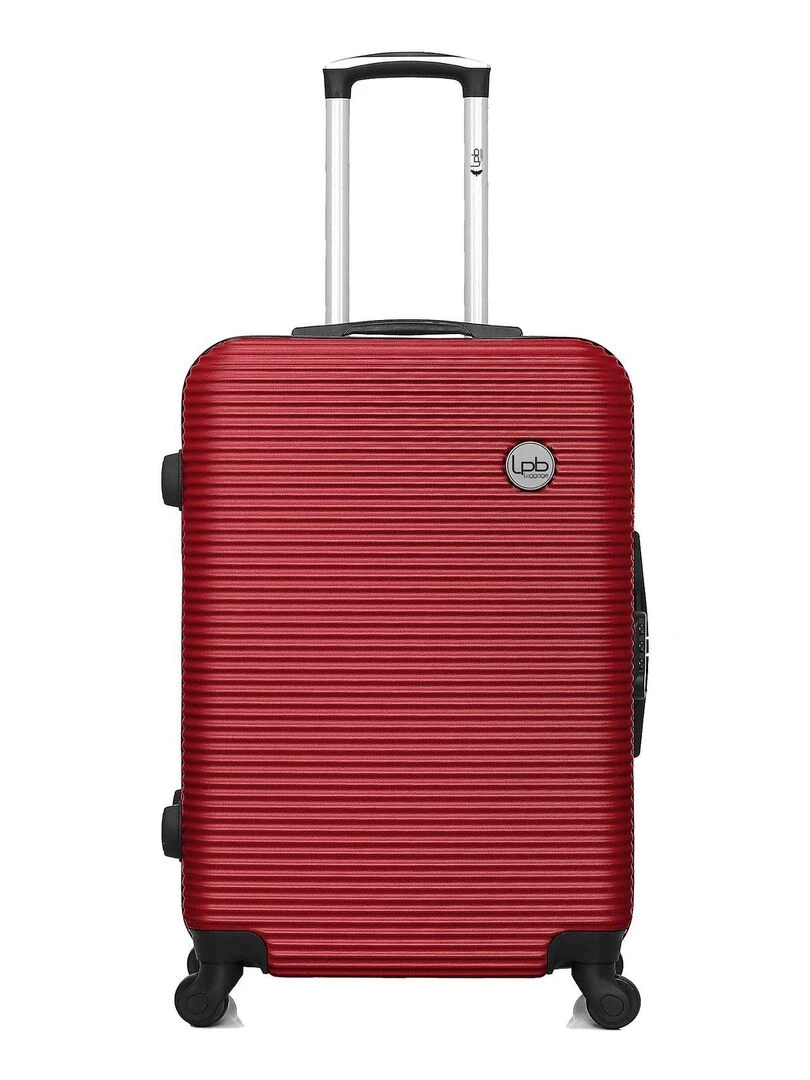 LPB LUGGAGE VALISE WEEKEND ABS MUNICH 4 ROUES 65 CM Rouge