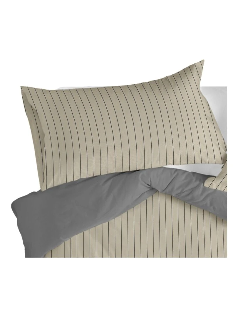 Taie d'oreiller Oxford "Happyfriday" Beige