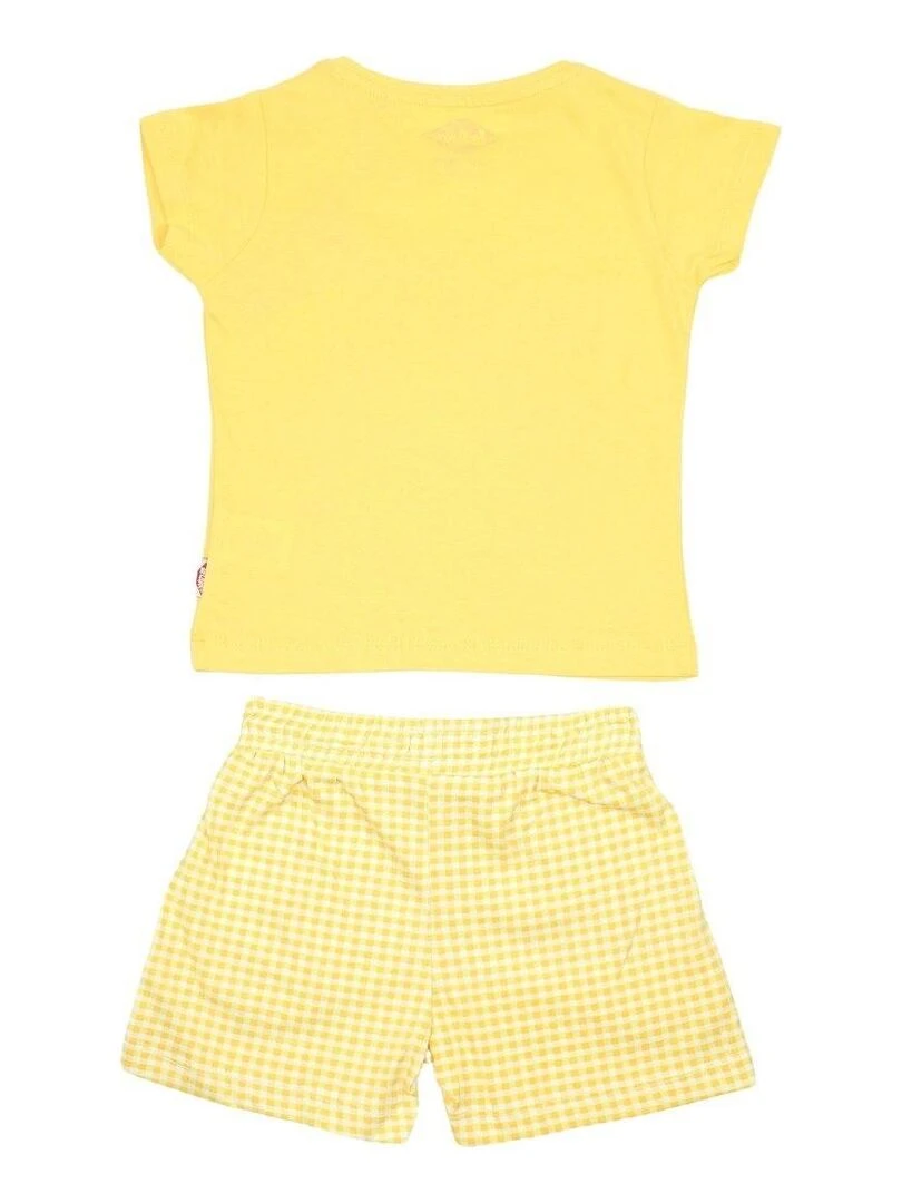Lee Cooper   Ensemble ​​T shirt short fille Imprimé Lee Cooper   Jaune