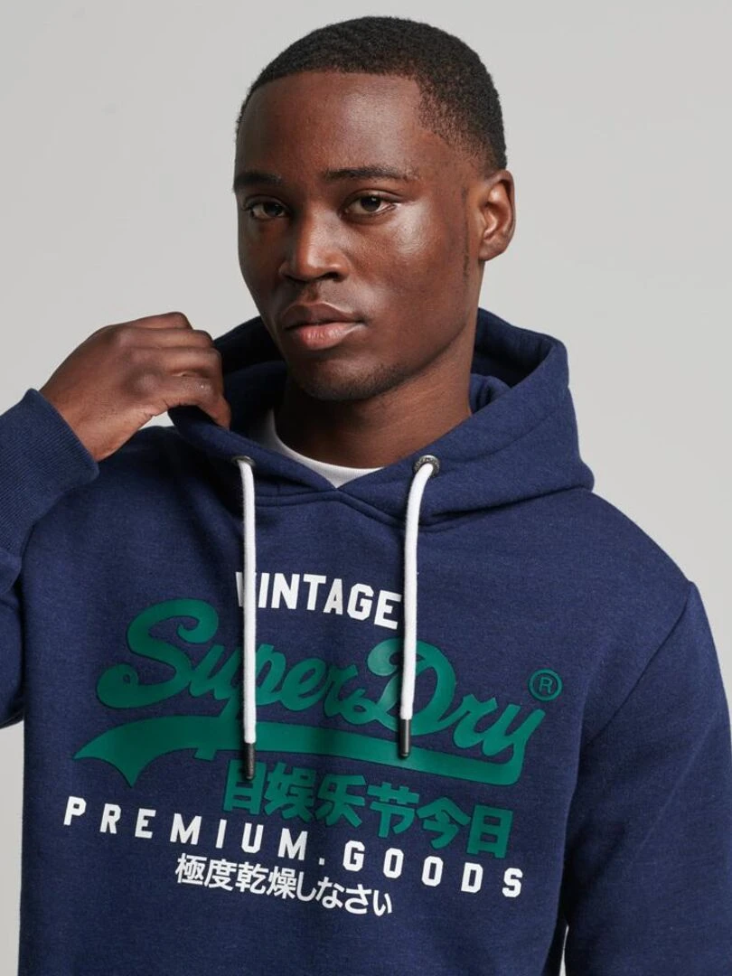 Sweat Capuche SuperDry VL NS Hood Bleu