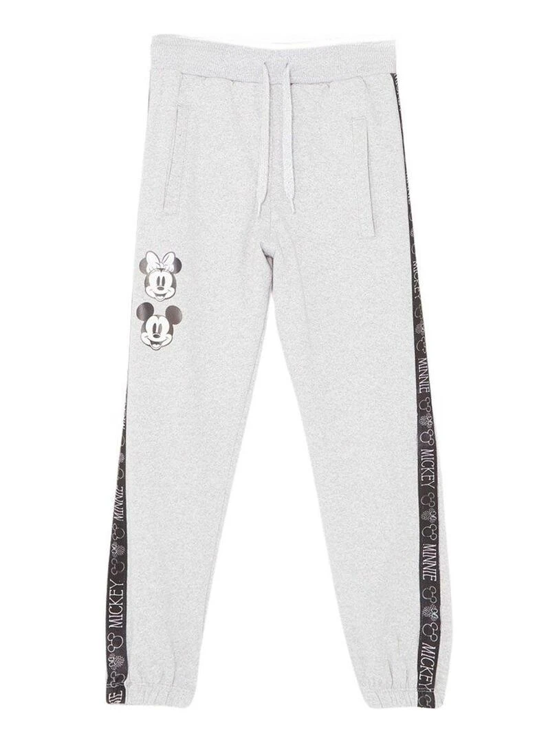 Disney Pantalon De Jogging fille imprimé Minnie en coton Gris