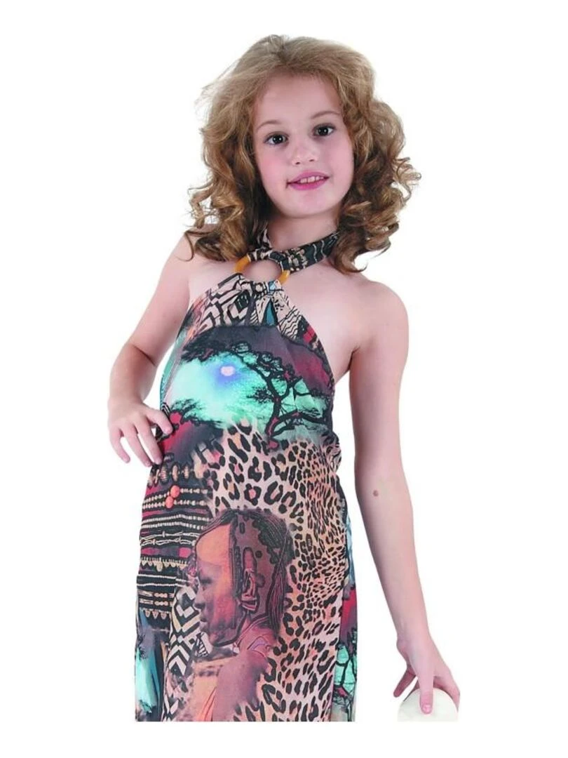 Déguisement Reine de la jungle fille Marron
