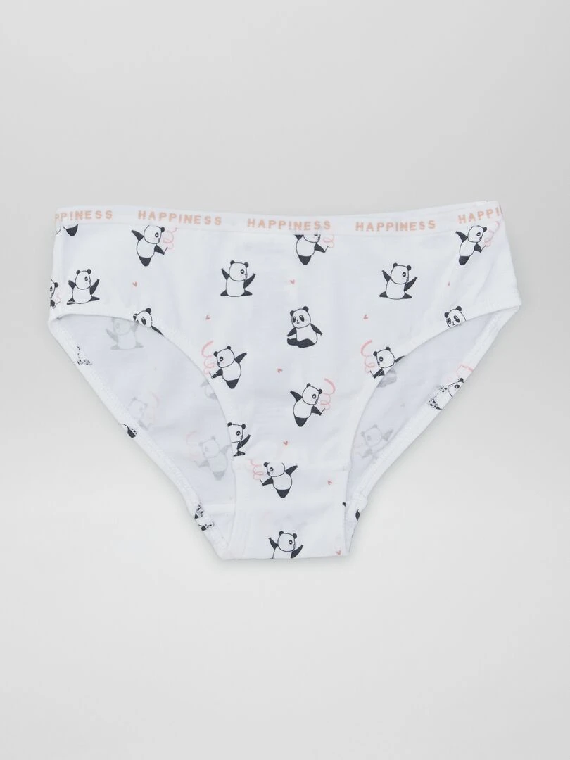 Lot de 4 culottes imprimées   Panda