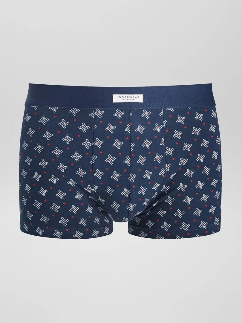 Lot 3 boxers stretch   Bleu