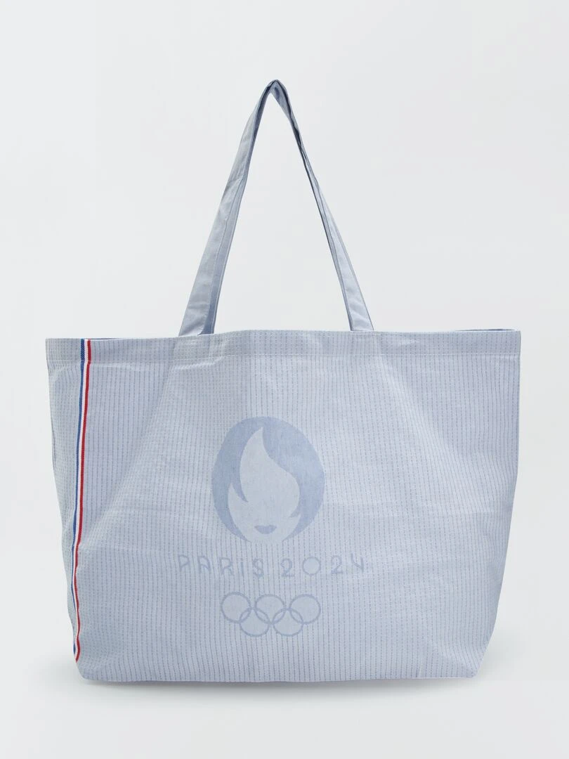 Grand tote bag Paris 2024 Bleu ciel