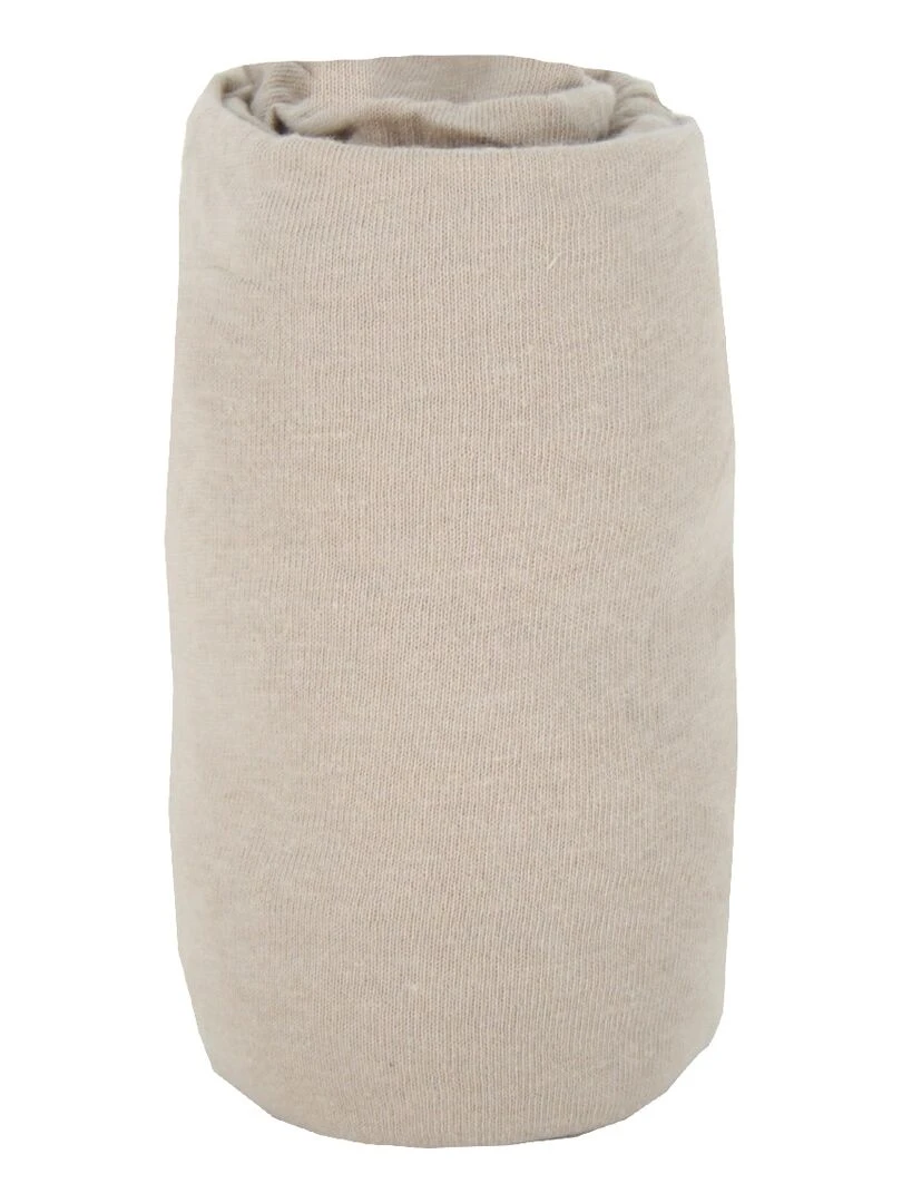 Drap housse uni 60x120 cm Taupe   Gris taupe