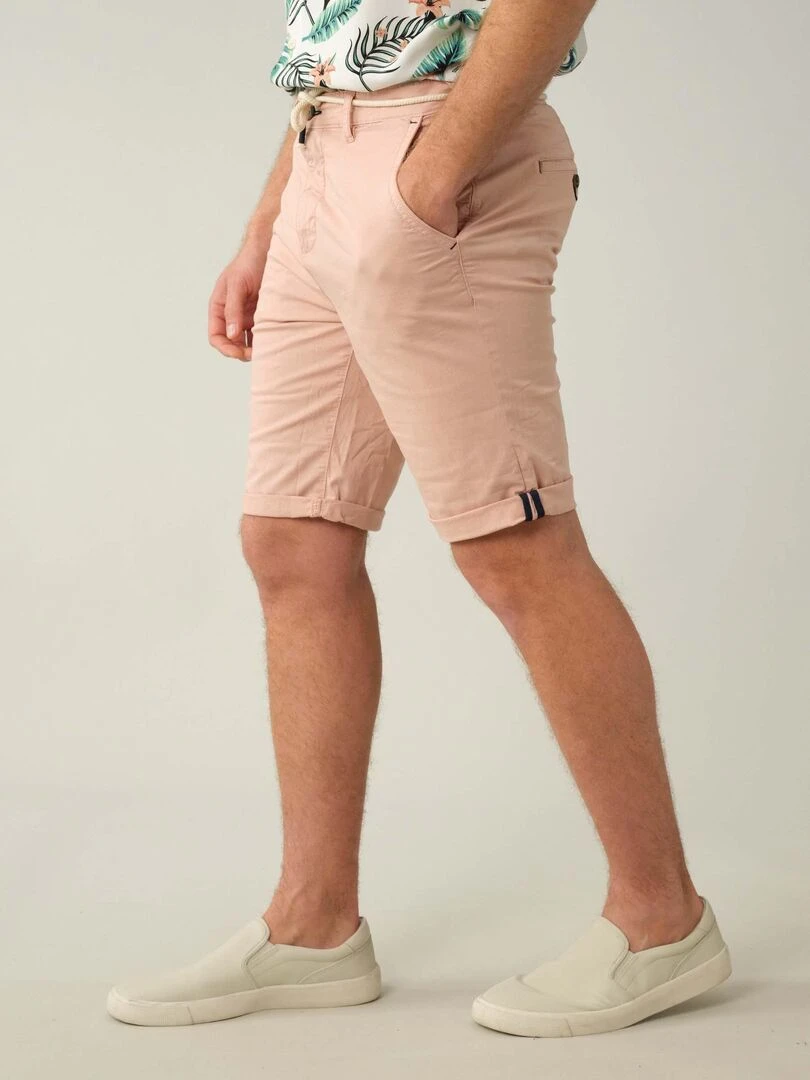 Bermuda en coton pour homme 'Deeluxe'   Vieux rose
