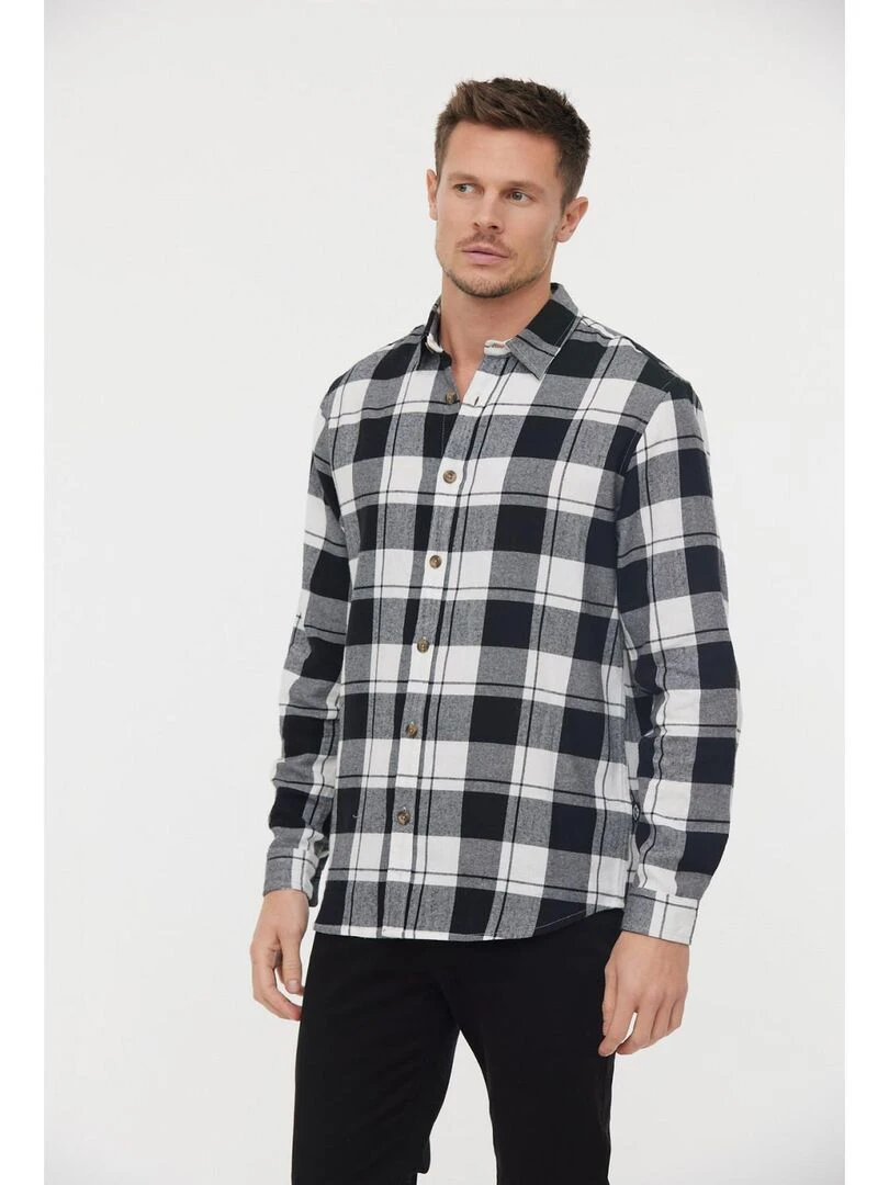 Lee Cooper Chemise manches longues coton regular DOZ Noir