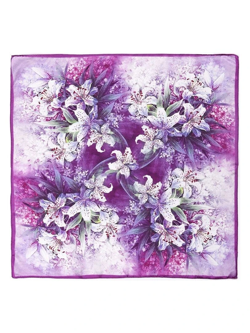 Carré de soie Piccolo Lyséa Violet