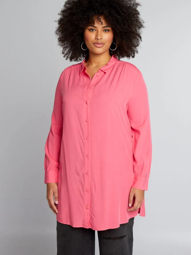 Chemisier long   Rose