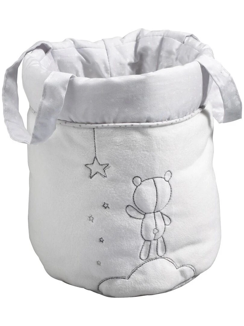Lot de 3 panières gigognes en coton gris SAUTHON Gris
