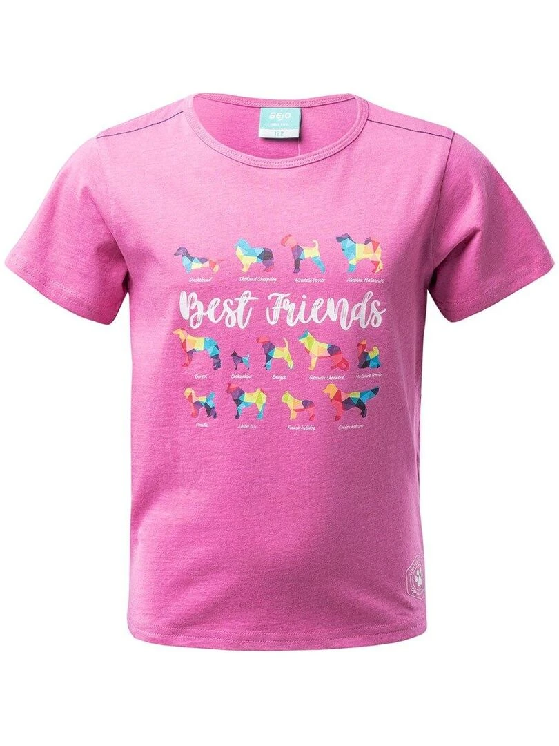 Bejo T shirt BUBBLES Rose clair