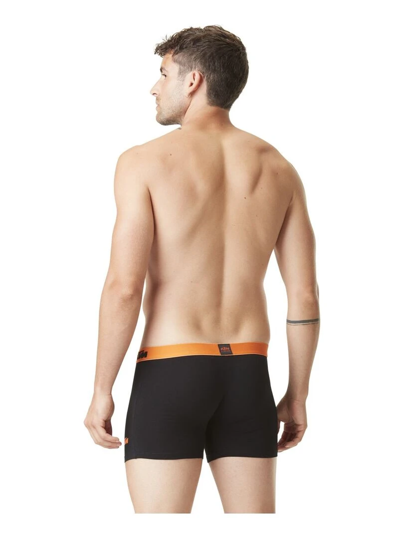 Lot de 5 Boxers coton homme KTM Ktm   Noir Orange clair