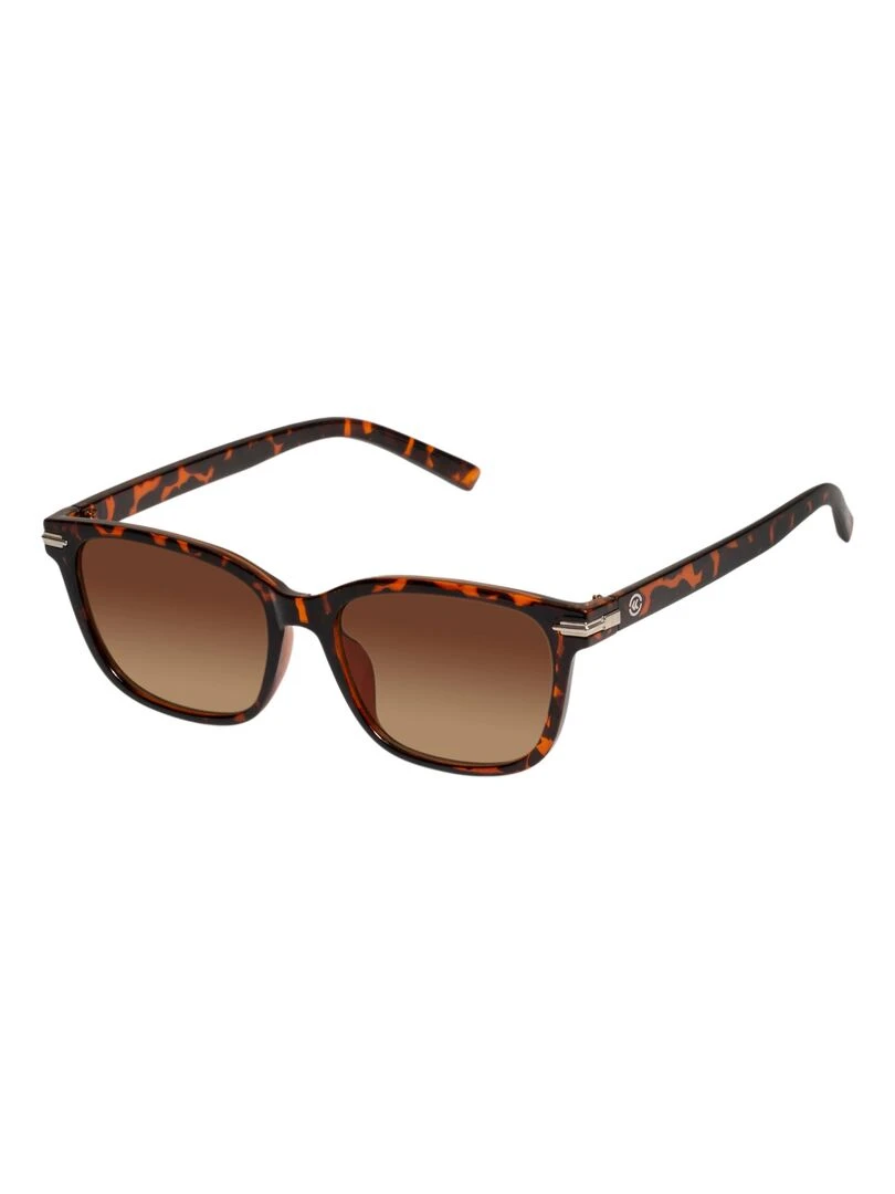 Lunettes de soleil recylées Mixte Écaille Marron