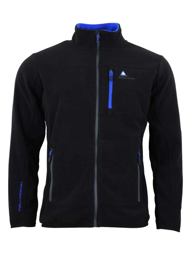 Blouson polaire homme CALON PEAK MOUNTAIN Noir Bleu