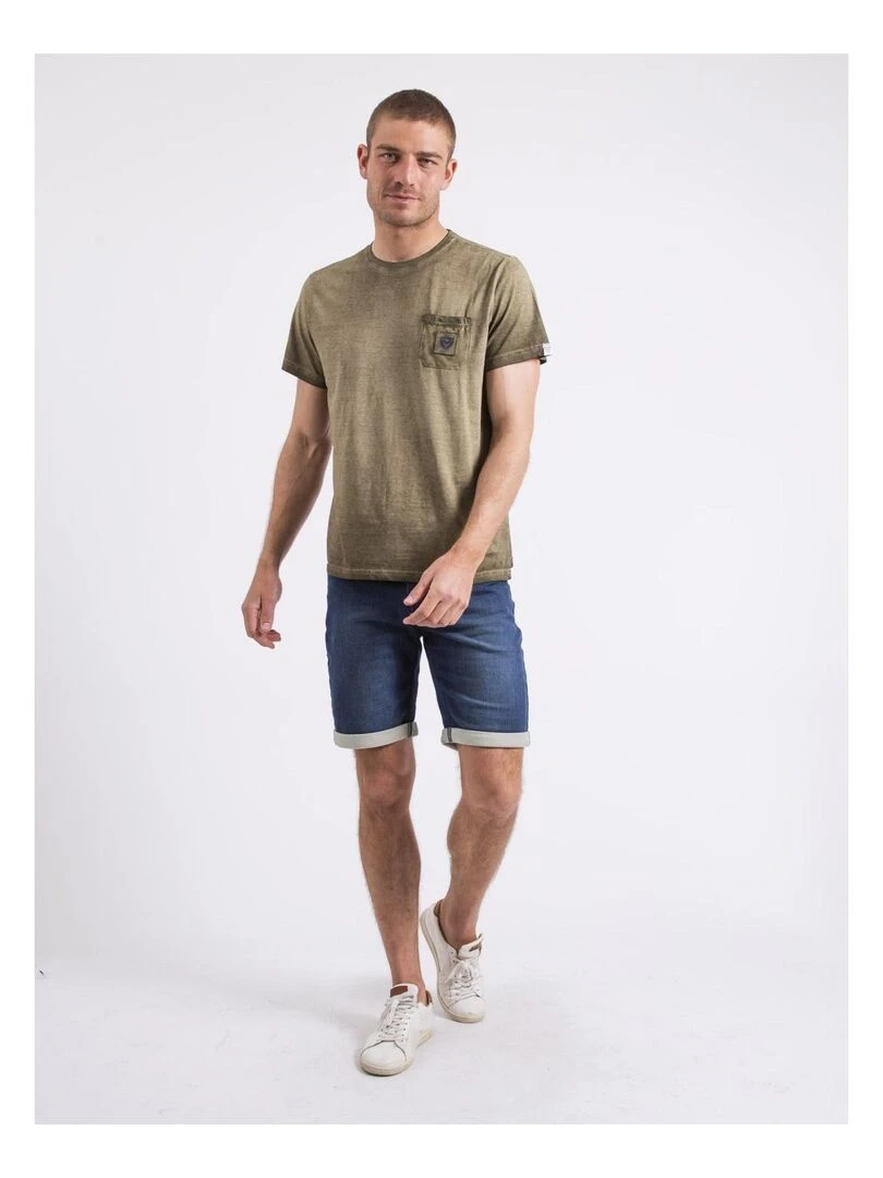 T shirt col rond NIRAVELO   Kaki