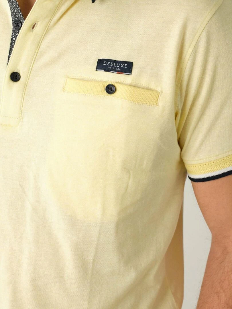 Polo en jersey pour homme 'Deeluxe'   Jaune clair