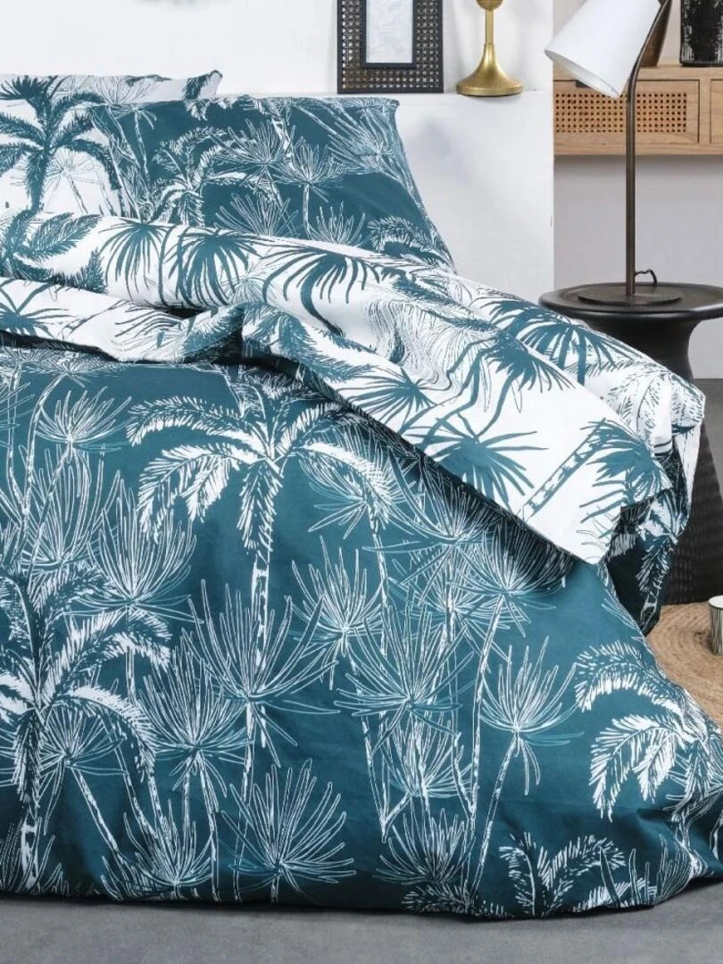 Housse de couette 220x240 Crazy 3.24 + 2 taies Bleu