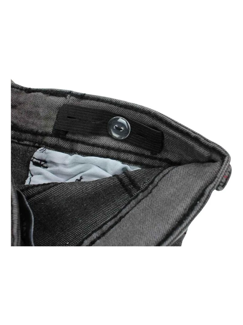 Lee Cooper   Bermuda garçon imprimé logo en coton   Gris