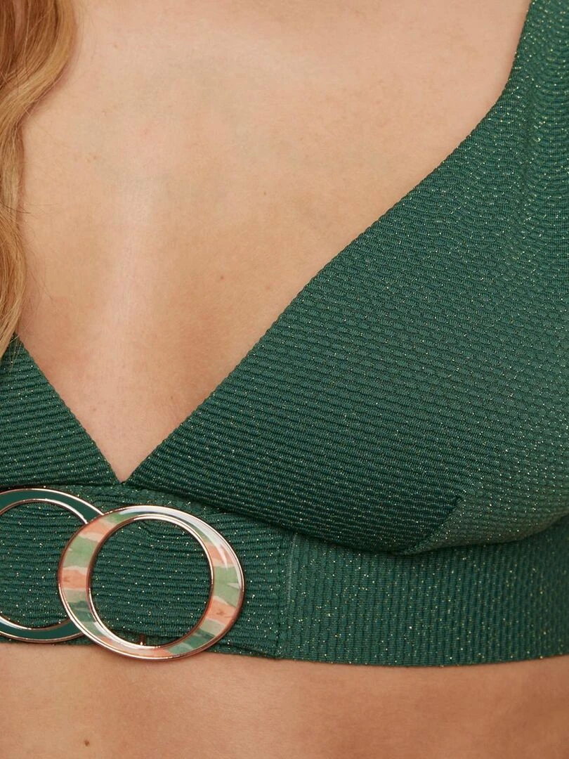 Haut de maillot de bain triangle AMOUR   Brigitte Bardot Bain   Vert
