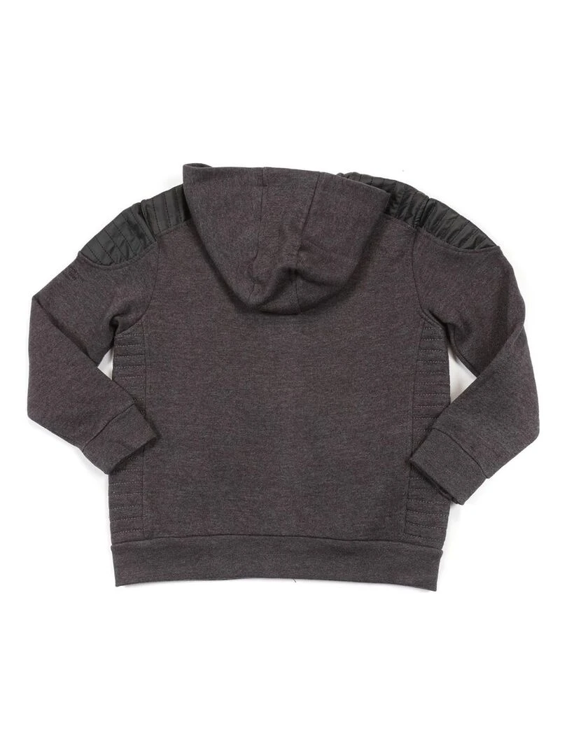 SWEAT ZIPPE CAPUCHE WEST BOY   Gris