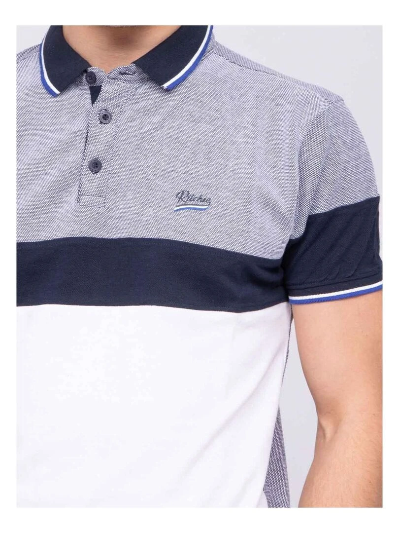 Polo pur coton PECOLO   Bleu marine