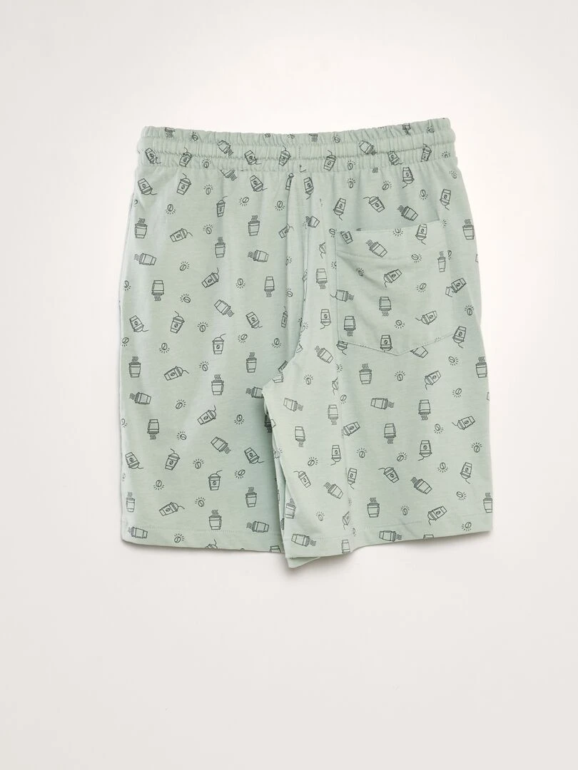 Lot de 2 shorts en jersey   Vert