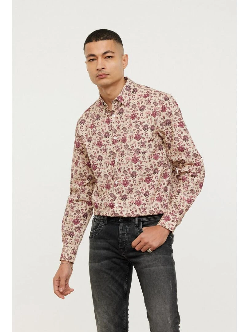 Lee Cooper   Chemise manches longues coton regular DAON   Gris