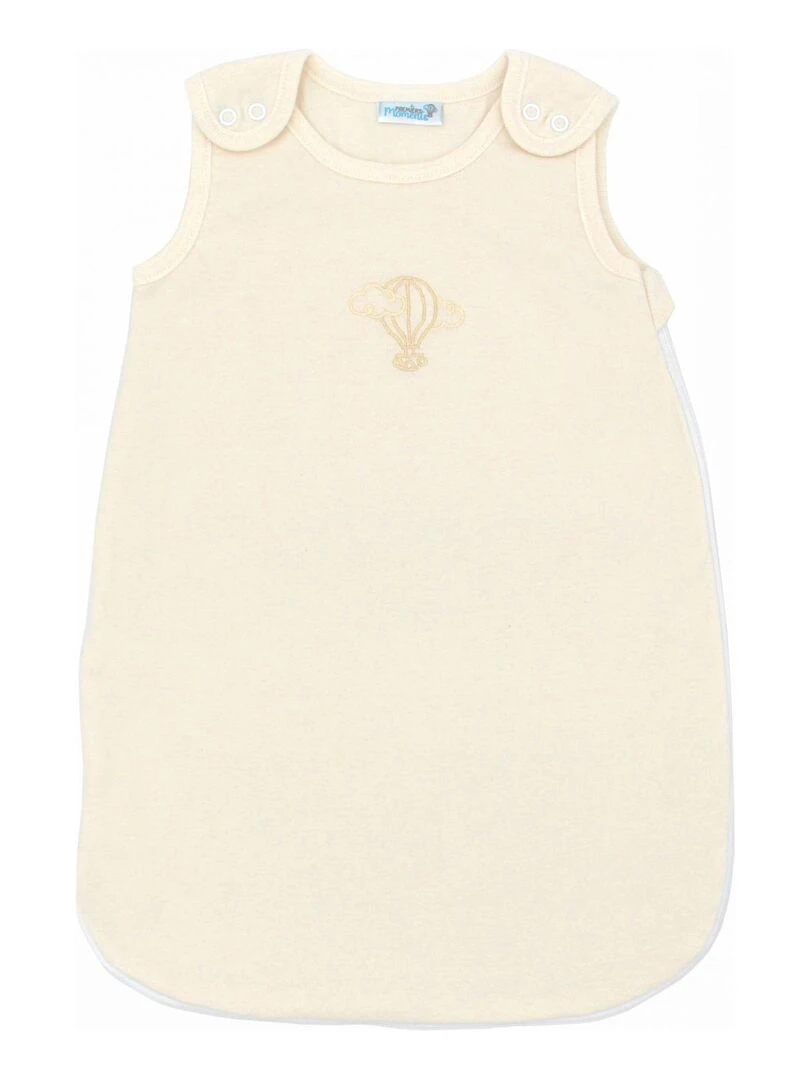 Gigoteuse Été Légère 0 3 mois en Coton Bio couleur Crème Blanc cassé