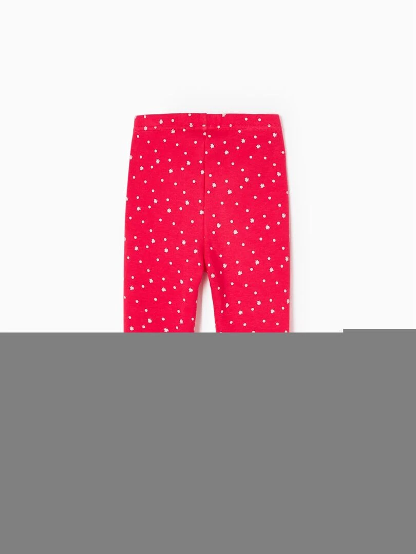 Legging Effet Thermique Bébé Fille 'Trèfle' READY PLAYER Rose foncé