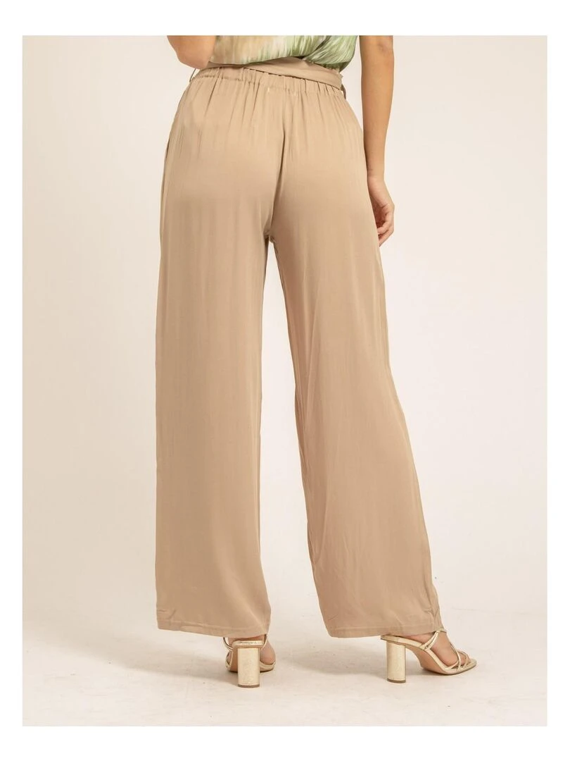 Pantalon fluide ESTEBIA Beige