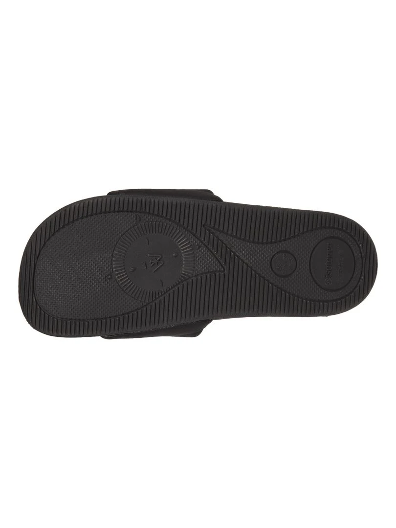 Mules claquettes Femme Logo Noir   Noir