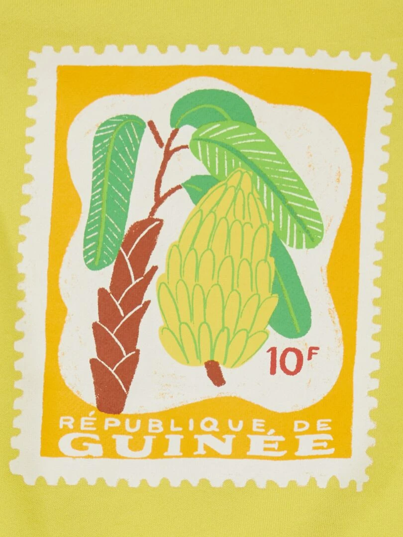 Sweat à capuche zippé x Arianne Butto   Jaune