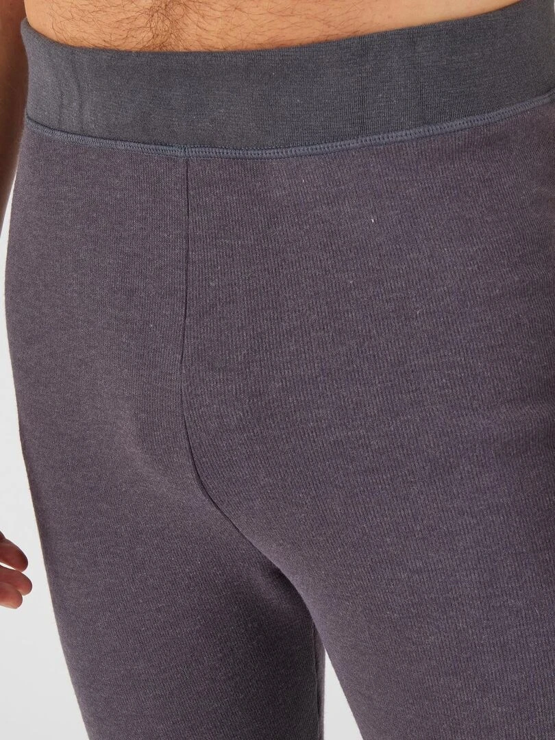 Caleçon long homme molleton gratté Thermolactyl Sensitive   Damart   Gris foncé