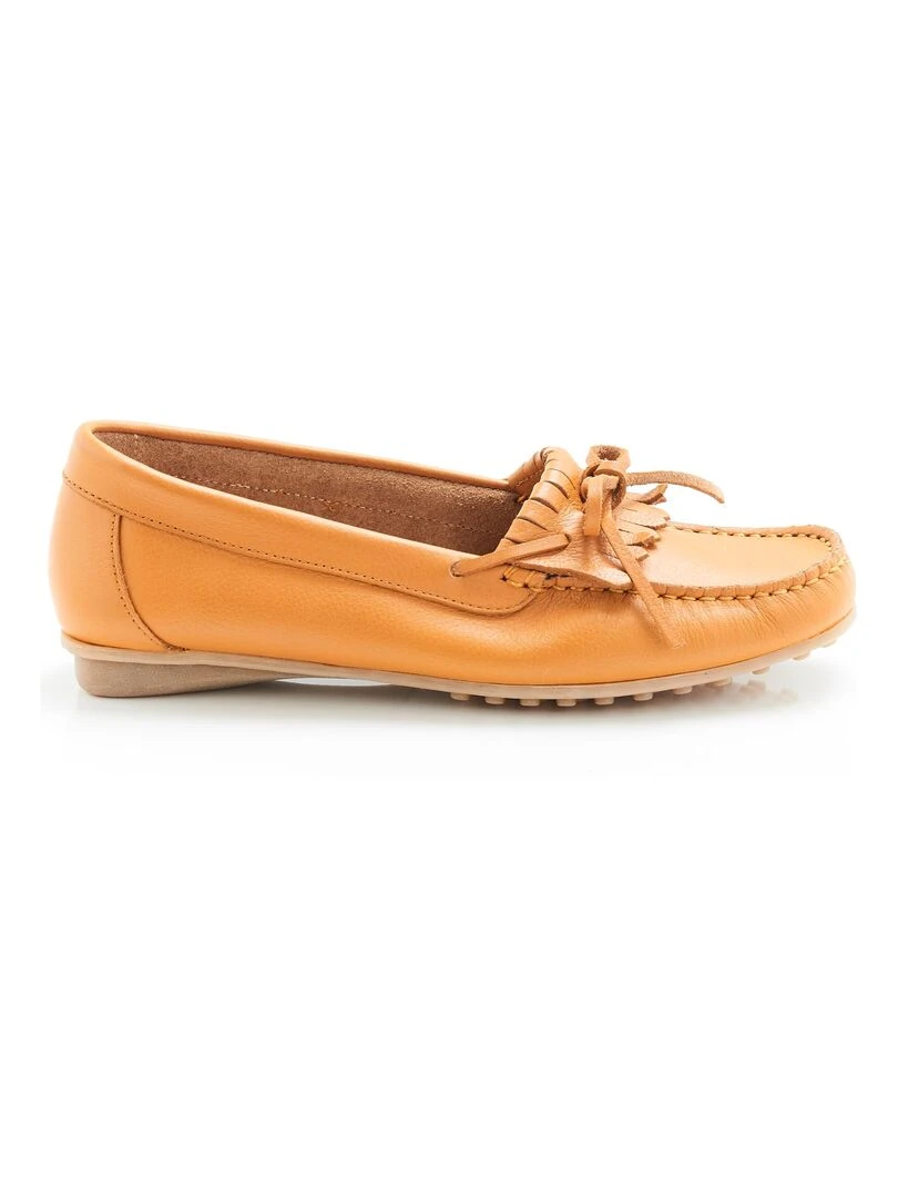 Mocassins à franges   Damart   Moutarde
