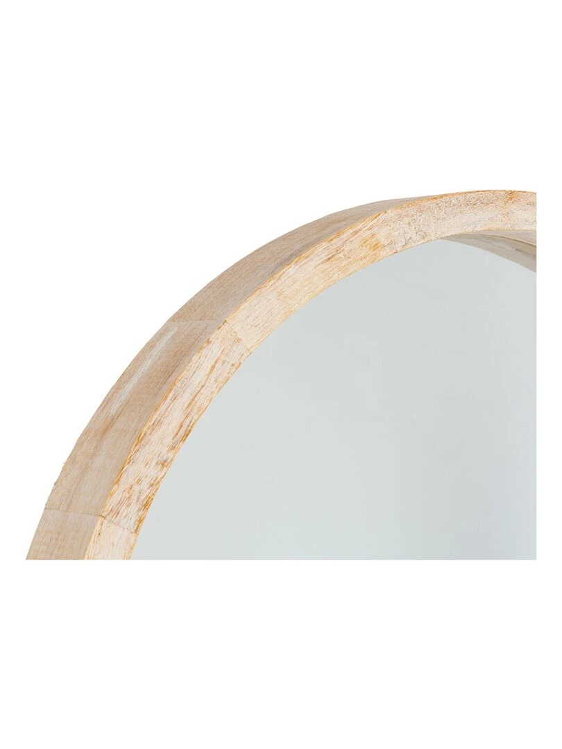 Miroir rond Scandi naturel D50 Beige