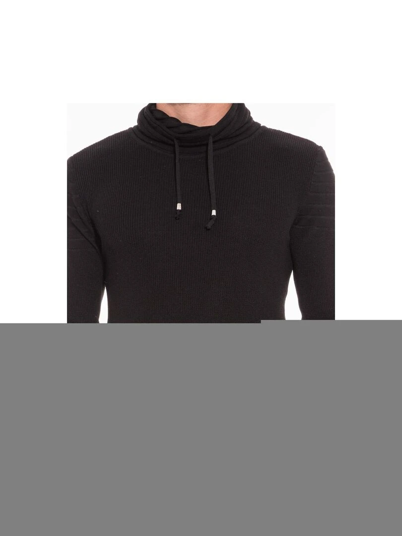 Pull col boule LUCY   Noir