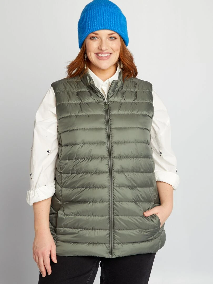 Doudoune matelassée   Kaki