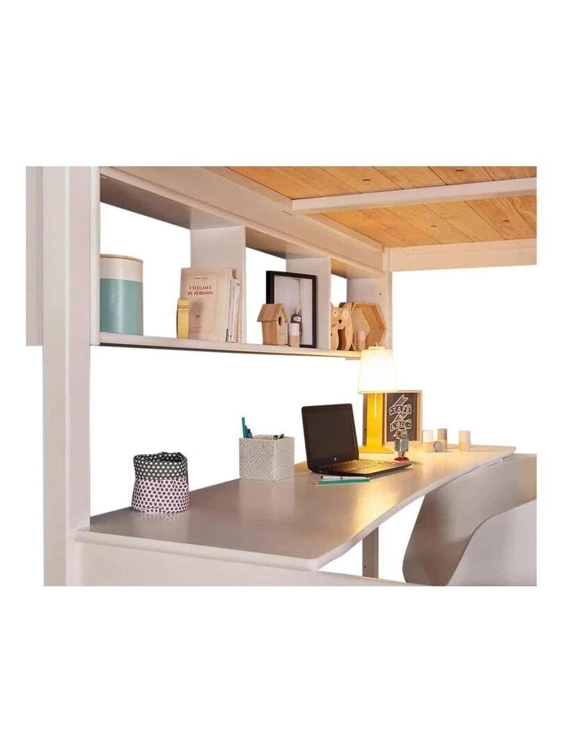 Bureau pour lit mezzanine Orphée AKITEN RETAIL Marron