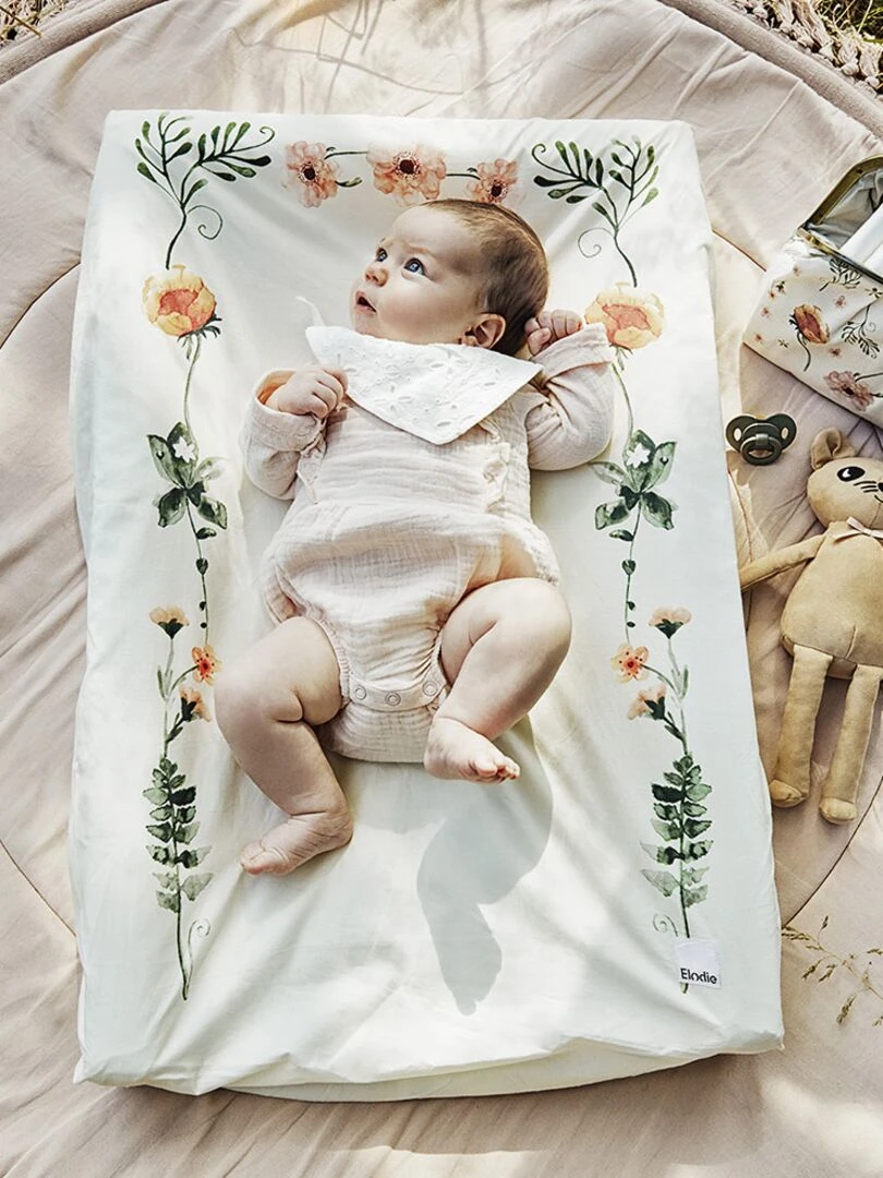 Bavoir bandana broderie anglaise Embroidery   Ecru