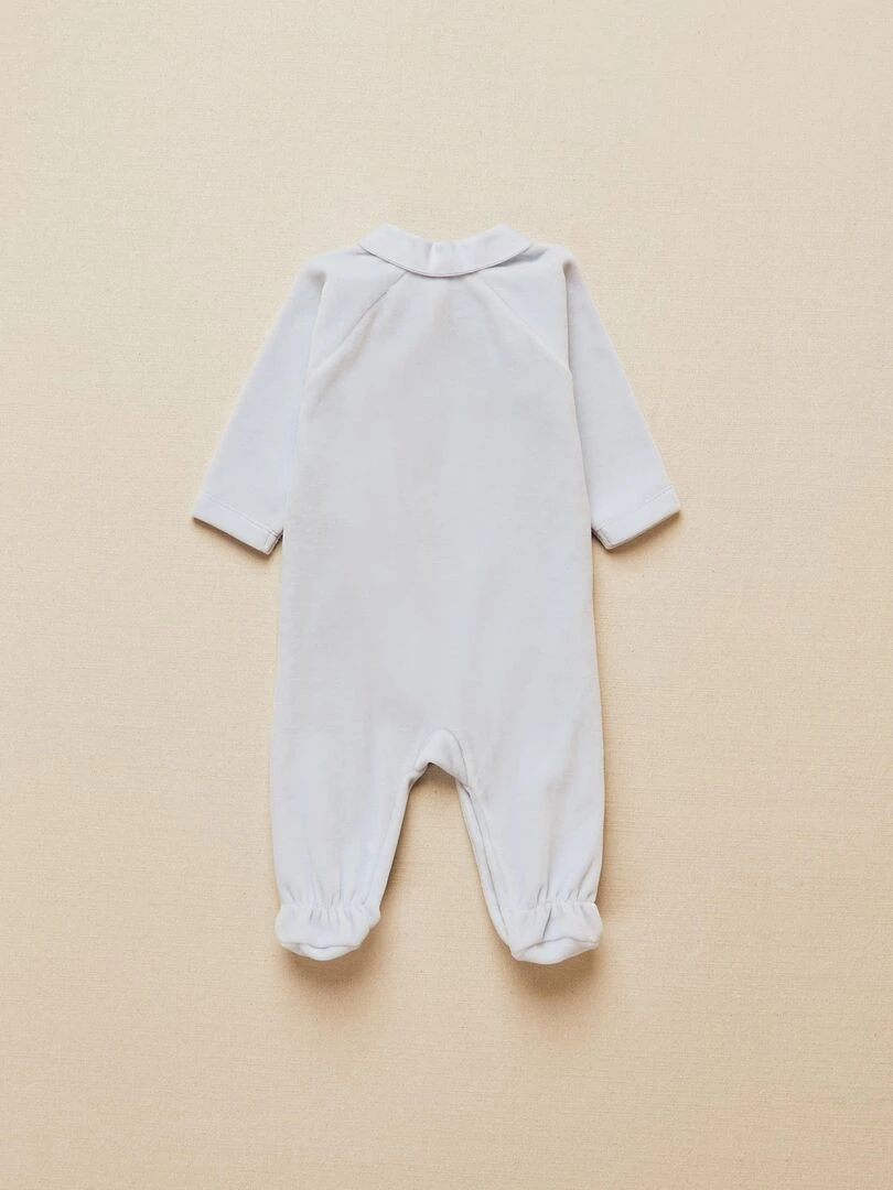 Pyjama manches longues essentials 'Zippy' Bleu clair
