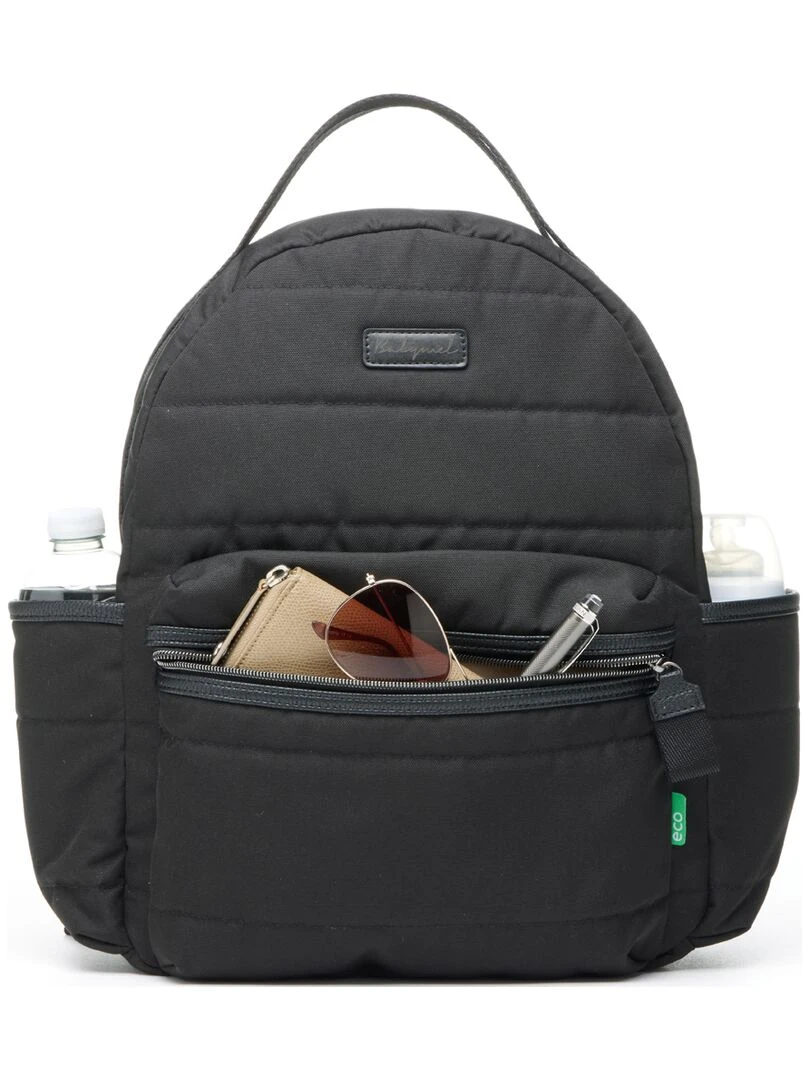 Sac à dos à langer Lola eco quilt noir   Noir