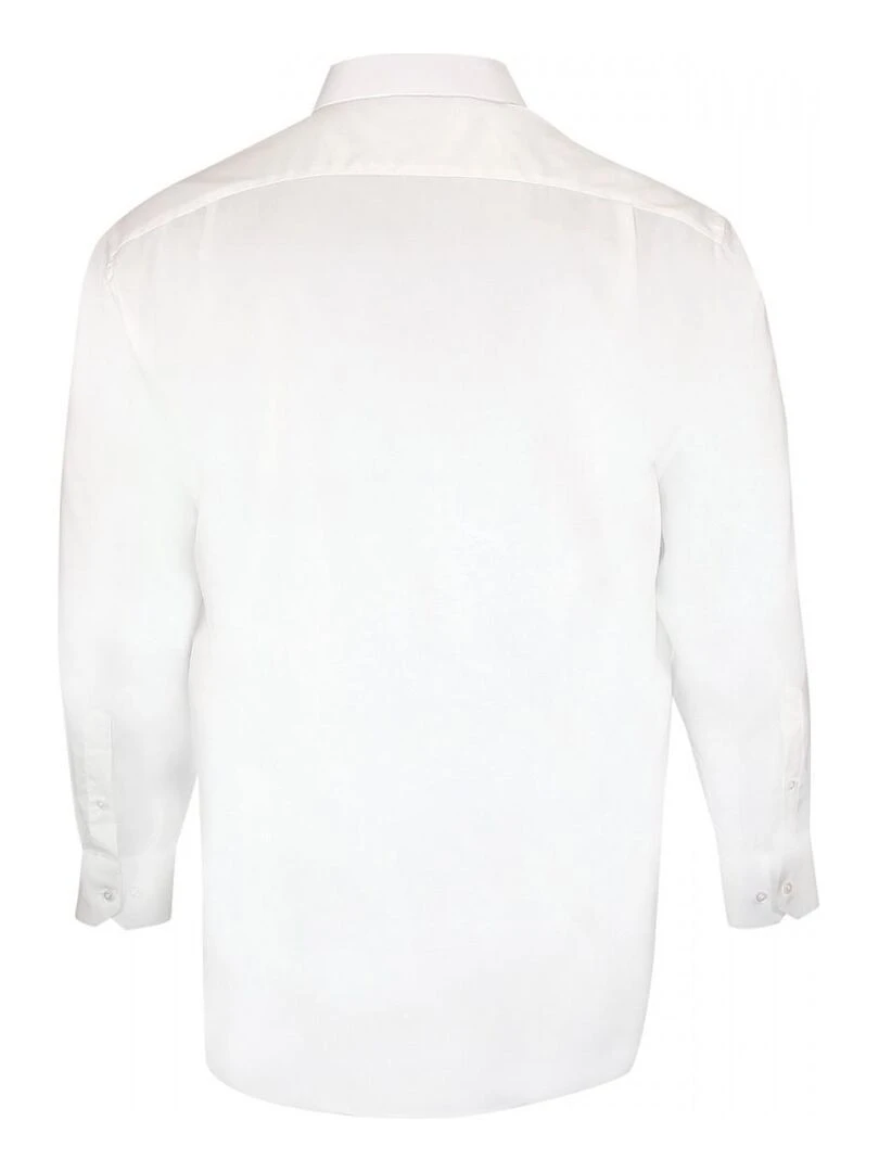 Chemise forte taille unie LISIO   Blanc