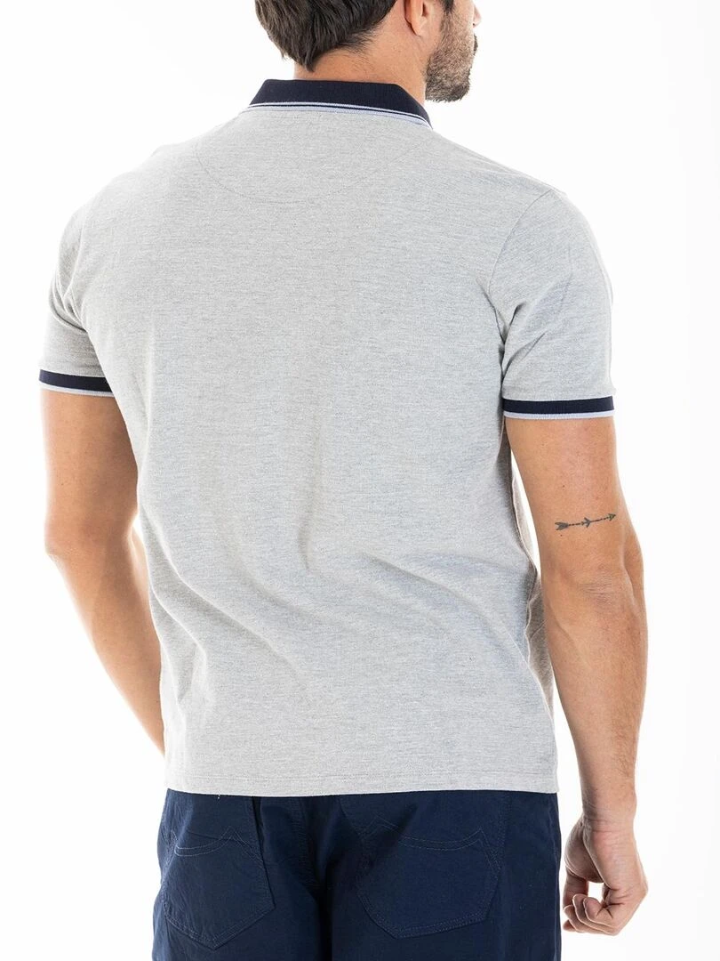 Polo yachting brodé CALLUM 'Rica Lewis'   Gris